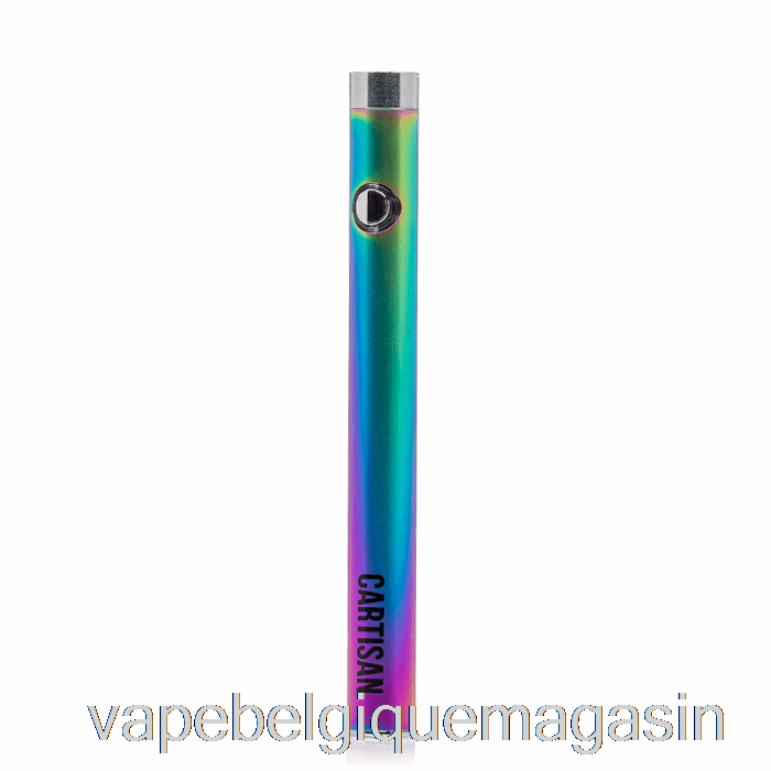 Vape Jetable Cartisan Slim Bouton 280 510 Batterie Arc-en-ciel